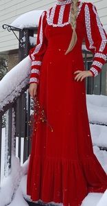 Vintage handmade velvet  dress